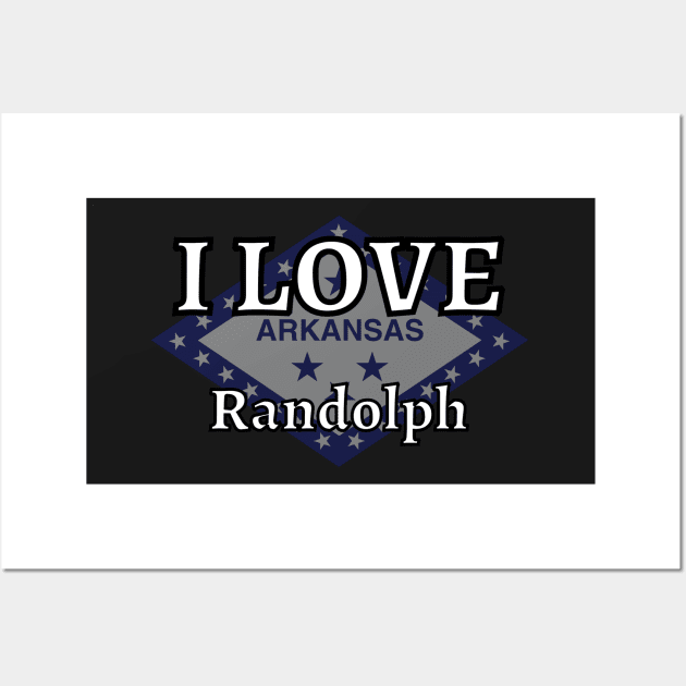 I LOVE Randolph | Arkensas County Wall Art by euror-design